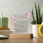 To My Daughter | Square Acrylic Plaque