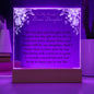 To My Daughter | Square Acrylic Plaque