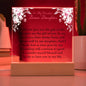 To My Daughter | Square Acrylic Plaque