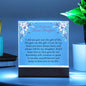 To My Daughter | Square Acrylic Plaque
