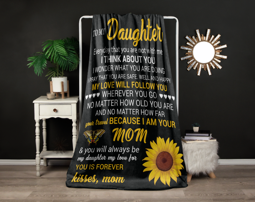 To My Daughter | Velveteen Plush Blanket